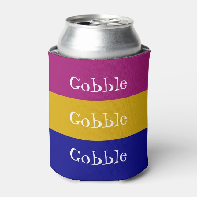 Enfriador De Latas Gobble, Gobble, Gobble Refrigerador de bebidas de  (Lata Anverso)