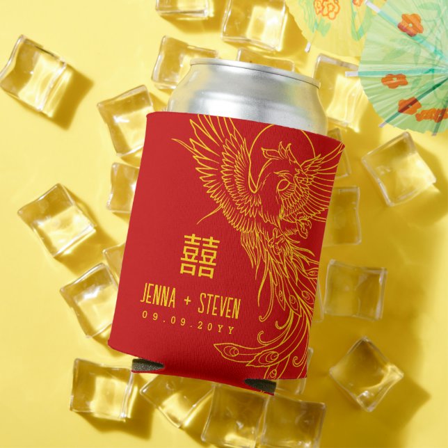 Enfriador De Latas Gold Phoenix | Felicidad doble (Verano in situ)