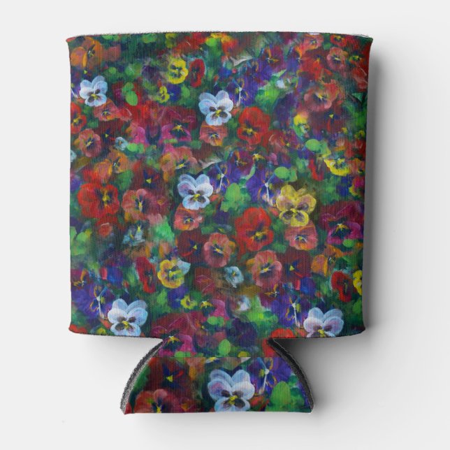 Enfriador De Latas Golden Afternoon Pansies by Jason Street (Anverso)