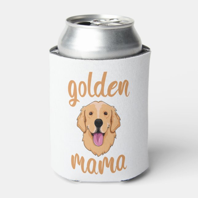 Enfriador De Latas Golden Retriever Mom (Lata Anverso)