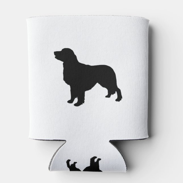 Enfriador De Latas Golden Retriever Silhouette Love Dogs (Reverso)