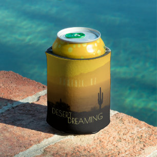 Enfriador De Latas Golden Sunset Cactus Desert Dreaming Phoenx AZ
