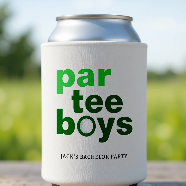 Enfriador De Latas Golf Bacheller Party Par Tee Boys White (Golf Bachelor Party Par Tee Boys White Can Cooler
)