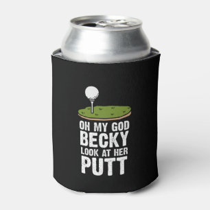 Enfriador De Latas Golf Funny Saying Mira su putt