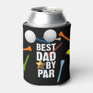 Enfriador De Latas Golf Mejor DAD de Par ball y tac negro divertido