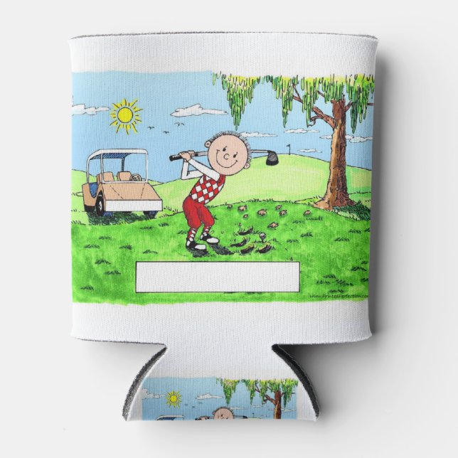 Enfriador De Latas Golf, Personalizado de Amigos Masculinos Personali (Anverso)