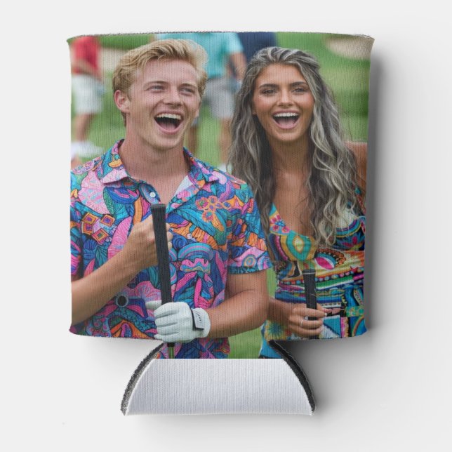 Enfriador De Latas Golf Photo Customize Personalize (Anverso)