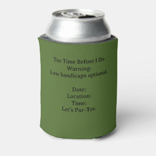 Enfriador De Latas Golf Soltero Invitación con Tema Par-Tee Golf Ho