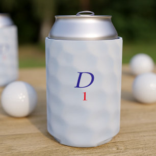 Enfriador De Latas Golfer Dad Dimple Monogram Ball