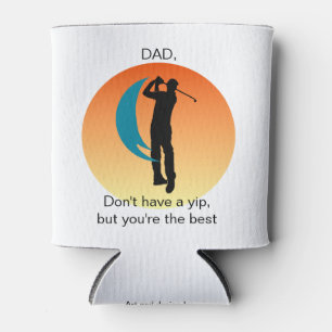 Enfriador De Latas Golfista del Día del Padre