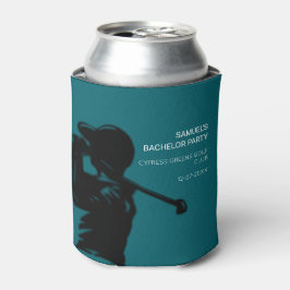 Enfriador De Latas Golfista negro Viaje de golf Despedida de soltero