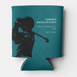 Enfriador De Latas Golfista negro Viaje de golf Despedida de soltero 
