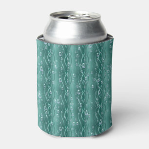 Enfriador De Latas Gotas de lluvia Metalizado verdes