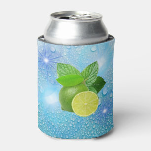 Enfriador De Latas Gotas refrescantes de limón y menta