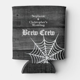 Enfriador De Latas Gótico Halloween Boda Brew Crew
