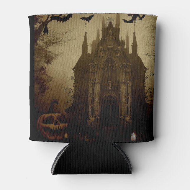 Enfriador De Latas Gótico/Halloween/otoño/calabaza (Anverso)