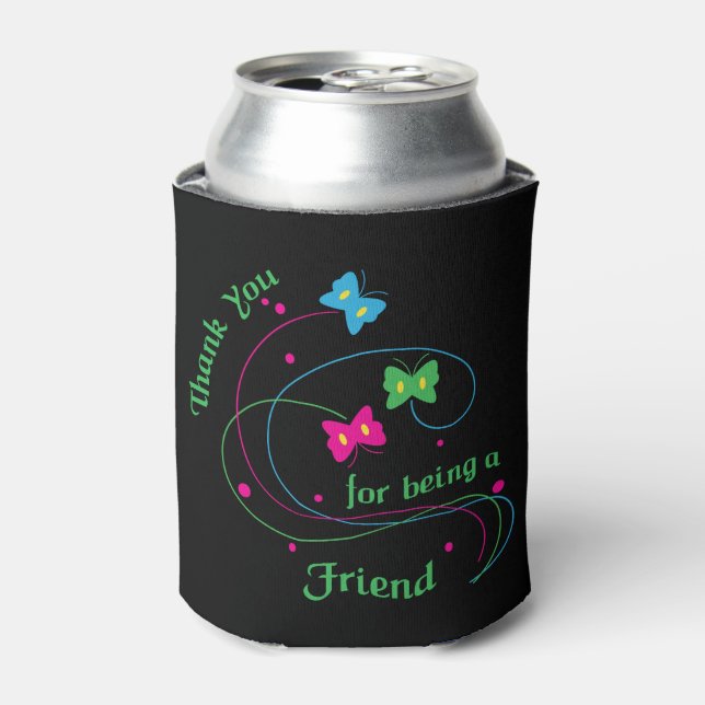 Enfriador De Latas Gracias por ser amigo (Lata Anverso)