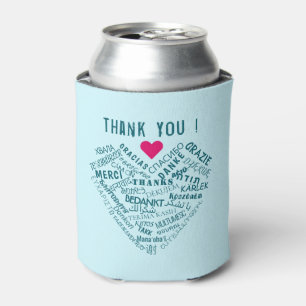 Enfriador De Latas Gracias Refrigerador de bebidas de regalo Texto pe