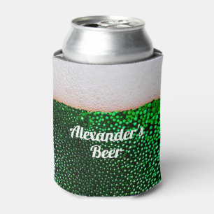Enfriador De Latas Gracioso Cerveza Frothy Personalizada