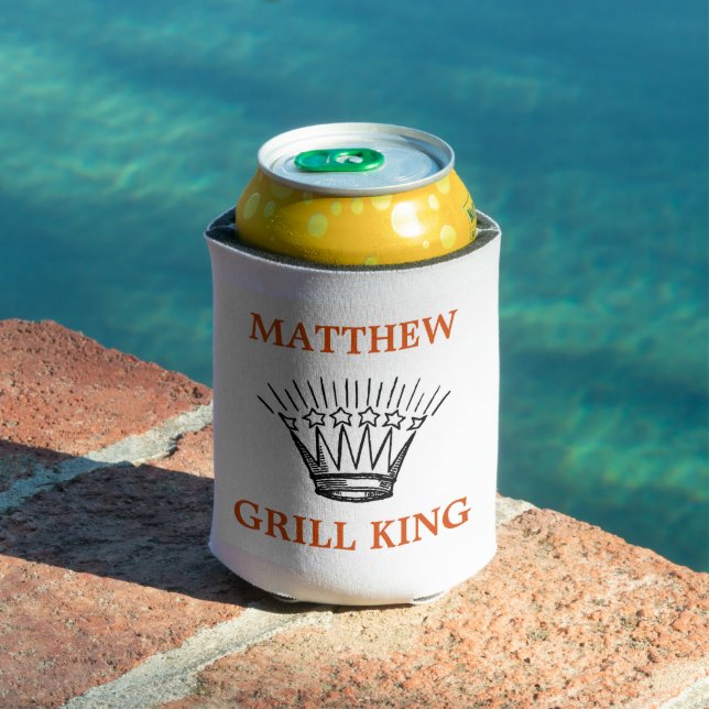 Enfriador De Latas Gracioso de Grill King personalizado (Piscina in situ)