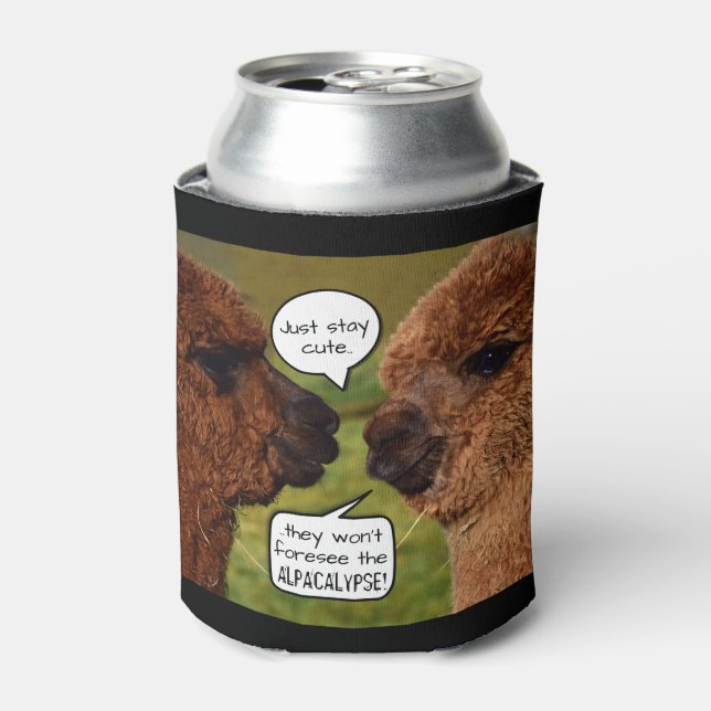 Enfriador De Latas Gracioso Esquema Alpacalypse (Lata Anverso)