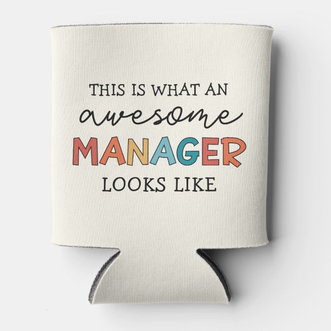 Enfriador De Latas Gracioso gestor retro asombroso (Anverso)