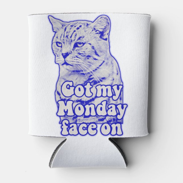 Enfriador De Latas Gracioso meme de gatos gruñón para gatitos y dueño (Anverso)