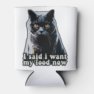 Enfriador De Latas Gracioso meme de gatos gruñones para dueños de gat