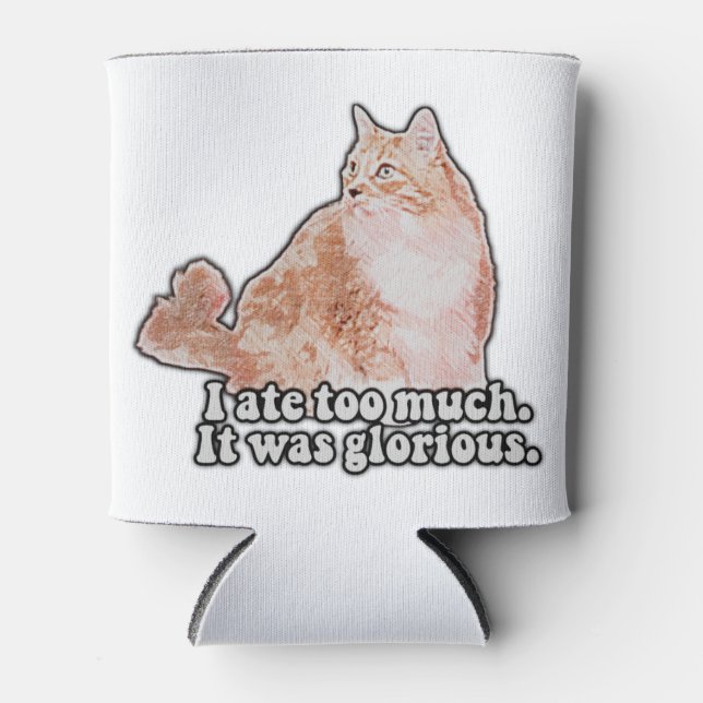 Enfriador De Latas Gracioso meme de gatos gruñones para los amantes d (Anverso)