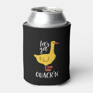 Enfriador De Latas Gracioso moño animal y humor dejemos atrás