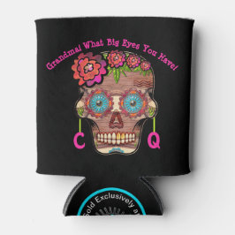 Enfriador De Latas Gracioso Monogramo Sugar Skull