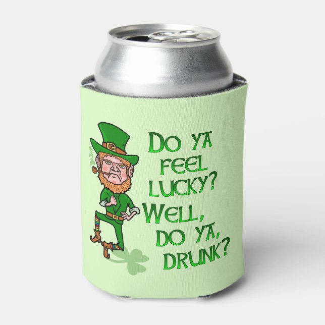 Enfriador De Latas Gracioso San Patricio (Lata Anverso)