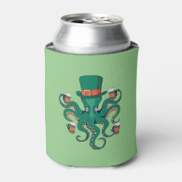 Enfriador De Latas Gracioso St Patricks Octopus