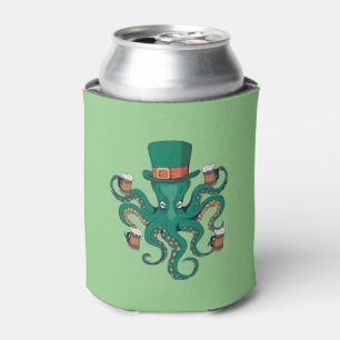 Enfriador De Latas Gracioso St Patricks Octopus