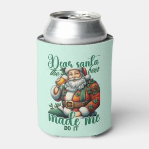 Enfriador De Latas Gracioso y querido arte de palabras de Santa Cerve