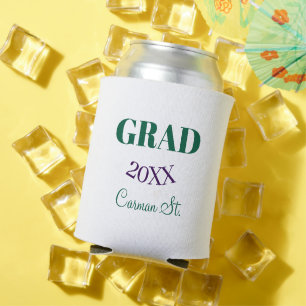 Enfriador De Latas grad felicitaciones verde púrpura negrita año 20XX