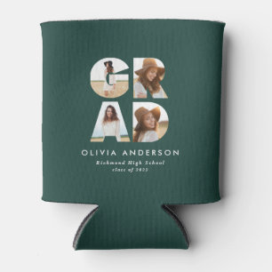 Enfriador De Latas Graduación 4 foto moderna verde personalizado