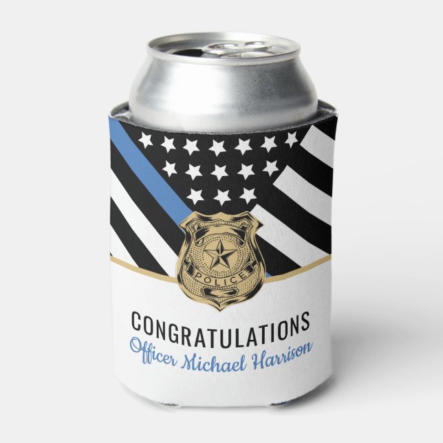 Enfriador De Latas Graduación de la Academia de Policía (Lata Anverso)
