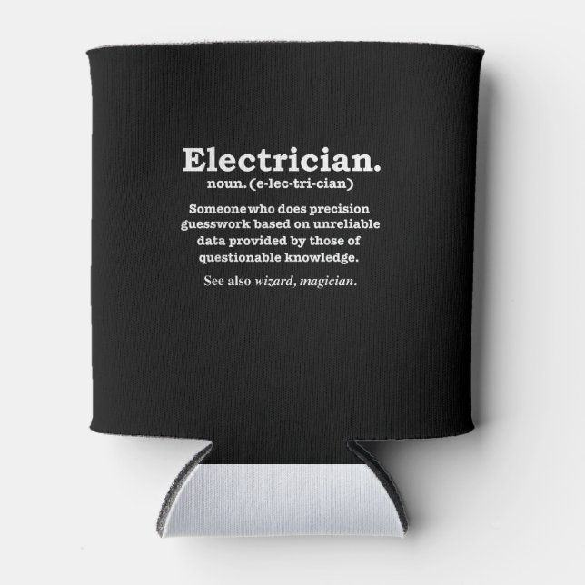 Enfriador De Latas Graduación de regalo de definición de electrocosmo (Anverso)