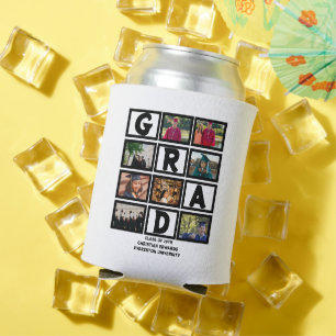 Enfriador De Latas Graduación personalizado Clase De Collage de fotos