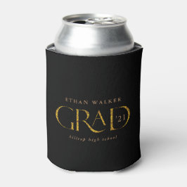 Enfriador De Latas graduado de guión elegante y brillante