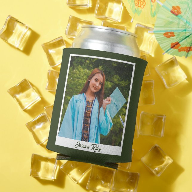 Enfriador De Latas Graduation Beer Cooler - Personalized Photo Gift (Verano in situ)