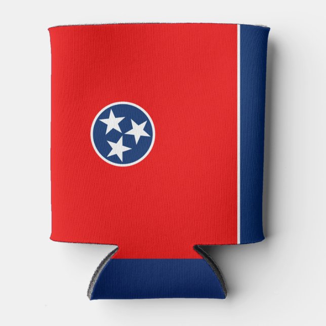 Enfriador De Latas Gráfico de la bandera del estado de Tennessee diná (Anverso)