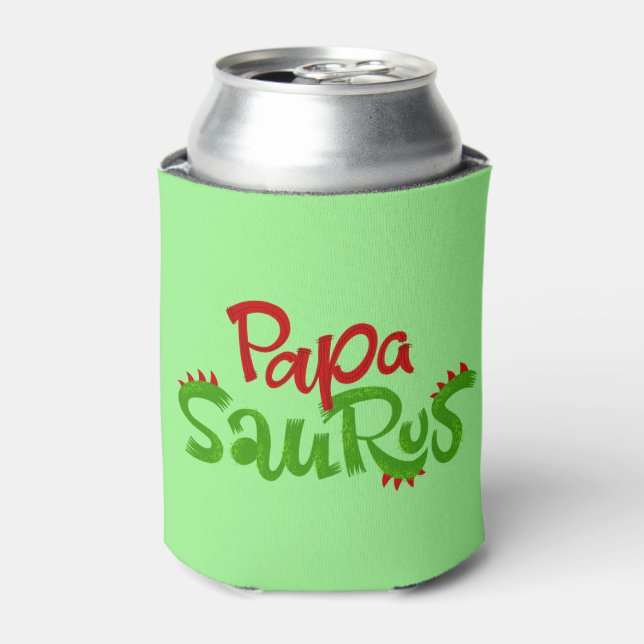 Enfriador De Latas Gráfico de Papa Saurus (Lata Anverso)