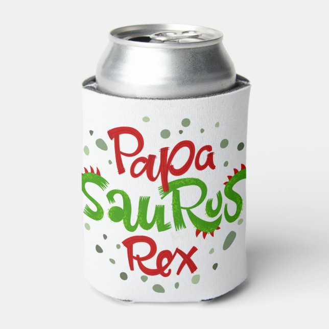 Enfriador De Latas Gráfico de Papa Saurus Rex (Lata Anverso)