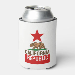 Enfriador De Latas Gráfico dinámico de la bandera del estado de Calif