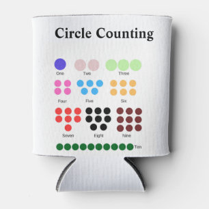 Enfriador De Latas Gráfico editable de conteo de círculos para maestr
