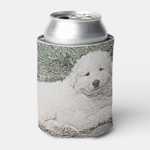 Enfriador De Latas Gran bosquejo dulce 1 del perrito de los Pirineos
