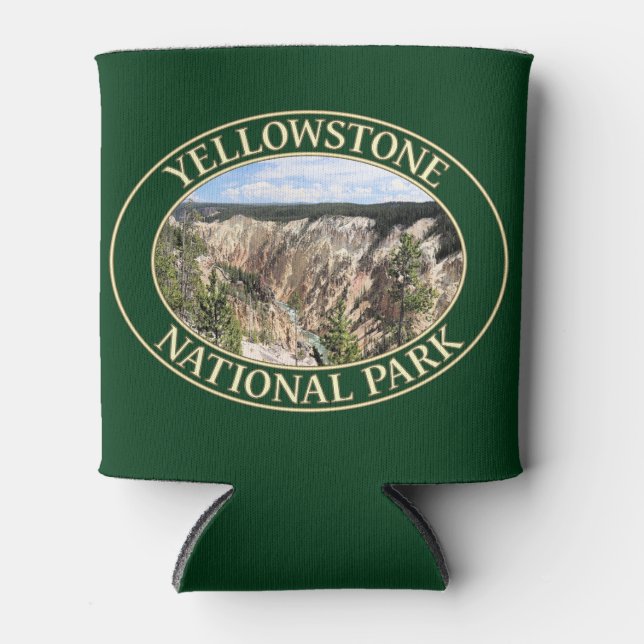 Enfriador De Latas Gran Cañón de Yellowstone en la Nación de Yellowst (Anverso)