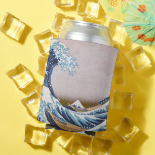 Enfriador De Latas Gran ola de tsunami frente a Kanagawa Japón por Ho